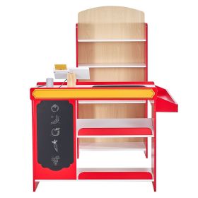 VEVOR Kids Grocery Store Playset Supermarket Play Toy Set with Cash Register