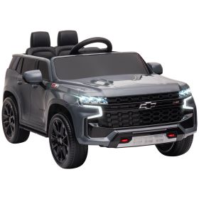 Aosom Chevrolet TAHOE Licensed Kids Ride on Car, 12V Battery Powered Kids Electric Car with Remote Control, Music, Lights, Horn