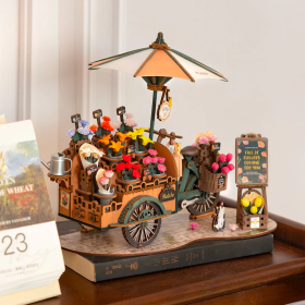 Rolife Blossom Cart 3D Wooden Puzzle, Only Supports TK And Independent Website Platforms (Option: Blossom Cart)