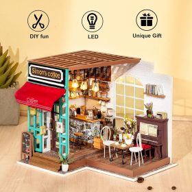 ROBOTIME DIY Miniature Dollhouse Kits Wooden Dollhouse Model DG102 DG104 DG108 DG109 (Option: DG109)