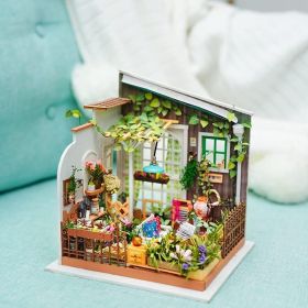 ROBOTIME DIY Miniature Dollhouse Kits Wooden Dollhouse Model DG102 DG104 DG108 DG109 (Option: DG108)