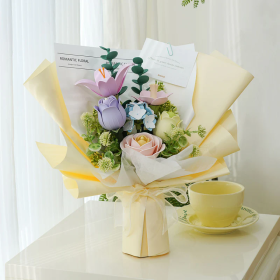 ROKR Spring Time Bouquet DIY 3D Puzzle Only Supports TK And Independent Platform (Option: Spring Time Bouquet)