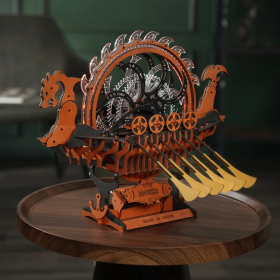ROKR Viking Dragon Ship Mechanical 3D Wooden Puzzle, Only Supports TK And Independent Website Platforms (Option: Viking Dragon Ship)