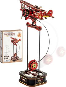ROKR 3D Wooden Puzzle Kit - Gravity Swing Series Gladiator Fighter With Moving Mechanism, Challenging DIY Building Project For Adult Model Enthus (Option: MCD01)