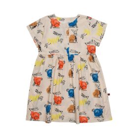 EnkeliBB Designer Kid Clothes Dresses For Summer 22SS Wyn Toddler Girls Short Sleeve Dress Brand Children Cartoon Pattern Dress (Color: 2, size: 140cm 10Y)