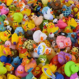Assorted Rubber Ducks Toy Duckies for Kids and Toddlers;  Bath Birthday Baby Showers Classroom;  Summer Beach and Pool Activity;  2" Inches (Mult (type: 100-pack)