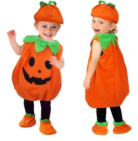 Halloween Pumpkin Costume for Kids, Toddler Infant Baby Halloween Costume Outfit Set (Color: style A, size: 150cm)