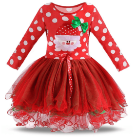 Christmas Baby Girl Dress Toddler Kid Tutu New Year Costume Girl Dress (Sise: 80cm, Color: style 1)