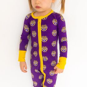 LSU Tigers Zippy One-Piece (size: 6-9 months)