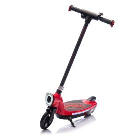 Kids Ride On Electric Scooter With Kickstand,Scooter Bell,Faster Speed And Longer Usage Time,Rear Brake,Wider Pedal,Non-Slip Handle (Color: as Pic)